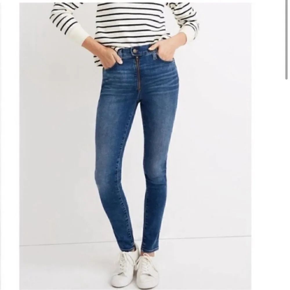Madewell 10" High-Rise Roadtripper Jean in Ridgefield Zip Front Size 26 Petite